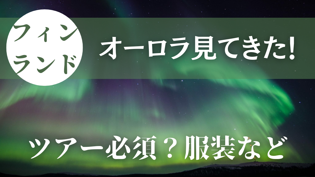 【ロヴァニエミ】オーロラを見てきた！ツアー必須？徹底解説